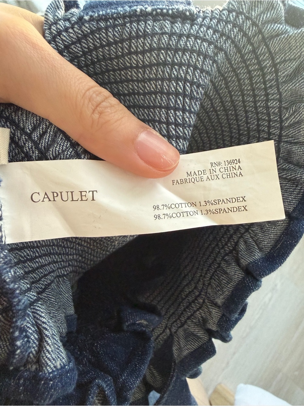 Capulet Navy Smocked Tank Top - Picture 4 of 4